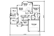 Ranch Style House Plan - 3 Beds 2.5 Baths 1925 Sq/Ft Plan #20-2330 