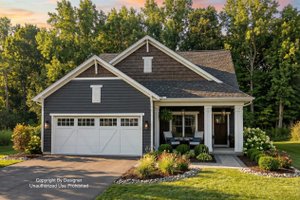 House Blueprint - Craftsman Exterior - Front Elevation Plan #51-1480