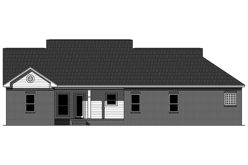 Dream House Plan - Exterior - Rear Elevation for Traditional House Plan #21-343 - 3 bed, 2 bath