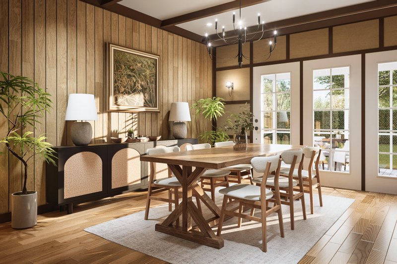Home Plan - Interior - Dining Room for Traditional House Plan #54-638 - 3 bed, 2 bath