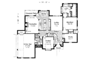 European Style House Plan - 4 Beds 3.5 Baths 3513 Sq/Ft Plan #310-131 