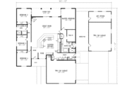 Mediterranean Style House Plan - 4 Beds 2.5 Baths 2649 Sq/Ft Plan #1-642 