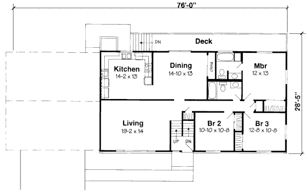 Traditional Floor Plan - Main Floor Plan #312-348