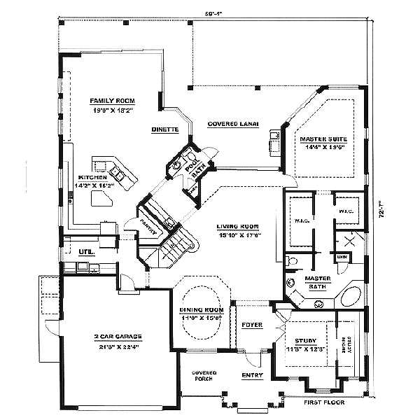 Floor Plan - Main Floor Plan #27-202