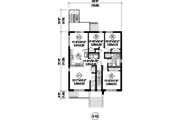 Contemporary Style House Plan - 9 Beds 3 Baths 3663 Sq/Ft Plan #25-4548 