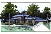 Prairie Style House Plan - 3 Beds 3 Baths 2394 Sq/Ft Plan #120-117 