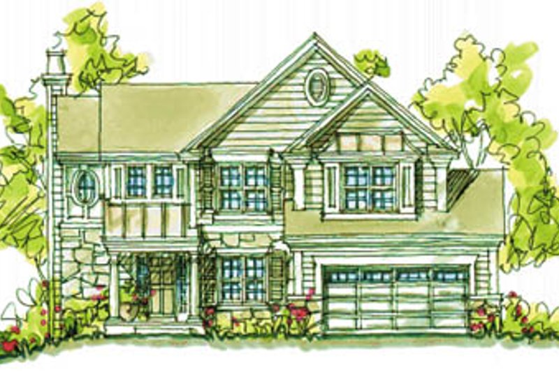 Dream House Plan - Country Exterior - Front Elevation Plan #20-2042
