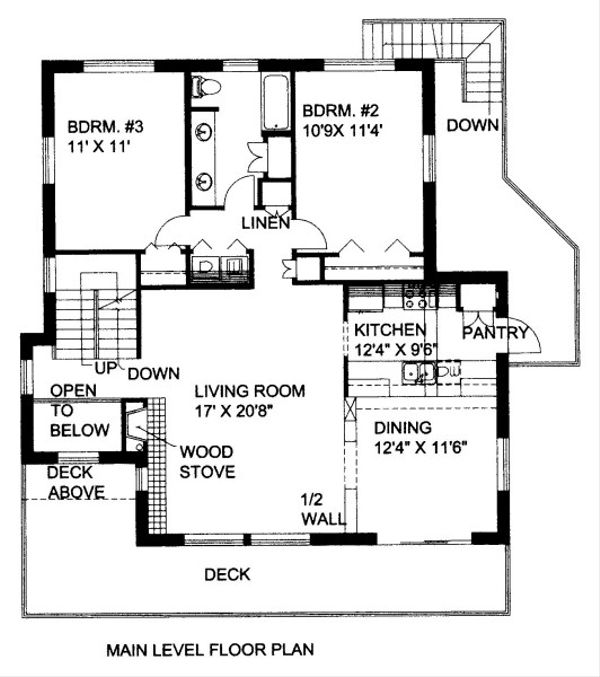 Dream House Plan - Adobe / Southwestern Floor Plan - Main Floor Plan #117-625