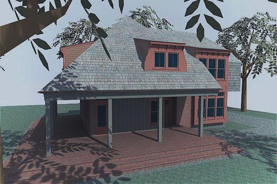 Exterior - Other Elevation for Bungalow House Plan #925-2 - 3 bed, 3.5 bath