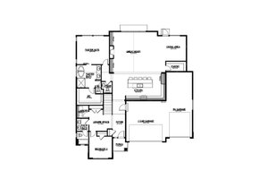 Floor Plan - Main Floor for Farmhouse House Plan #569-51 - 4 bed, 3.5 bath