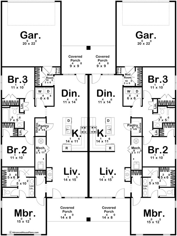 House Plan Design - Modern Floor Plan - Main Floor Plan #455-353