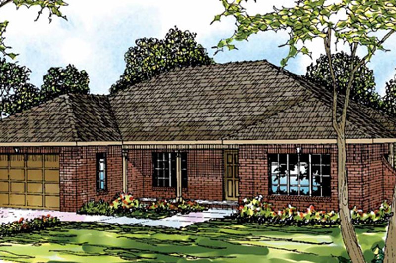 Architectural House Design - Traditional Exterior - Front Elevation Plan #124-280