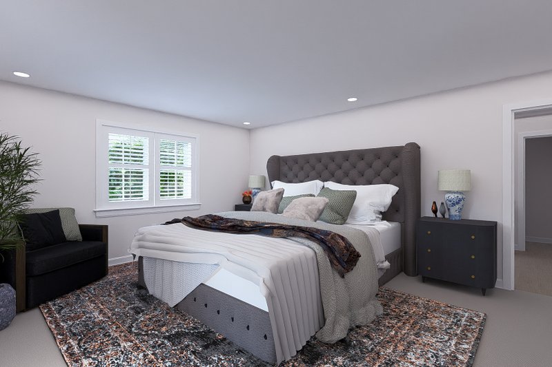 Dream House Plan - Interior - Master Bedroom 1 for Farmhouse House Plan #1060-241 - 4 bed, 3.5 bath
