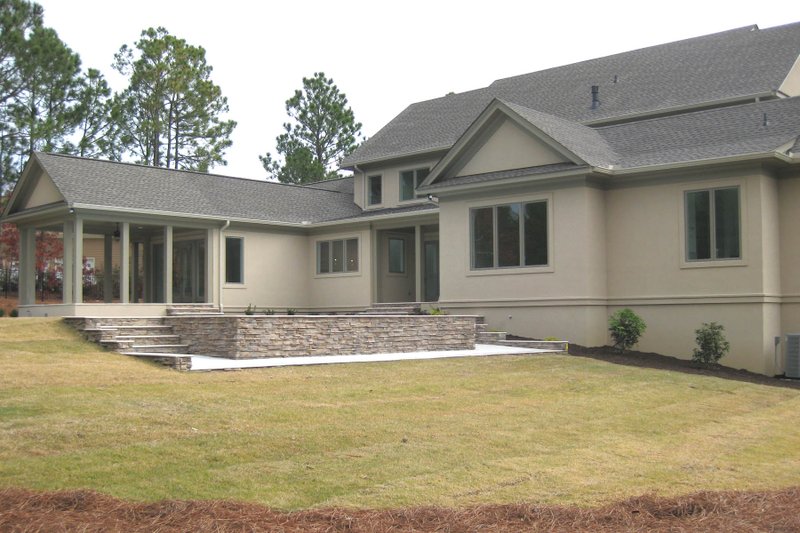 House Blueprint - Exterior - Rear Elevation for Contemporary House Plan #1054-32 - 5 bed, 6.5 bath