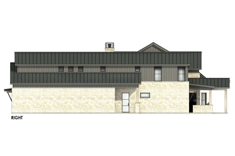 Dream House Plan - Exterior - Other Elevation 1 for Farmhouse House Plan #1096-4 - 4 bed, 4.5 bath
