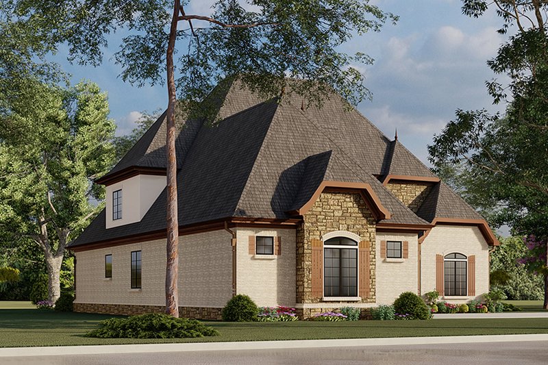 Dream House Plan - Exterior - Other Elevation for European House Plan #923-1 - 4 bed, 3.5 bath