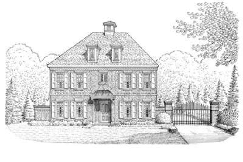 Architectural House Design - European Exterior - Front Elevation Plan #410-362