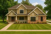 Traditional Style House Plan - 4 Beds 2.5 Baths 2255 Sq/Ft Plan #20-2095 Exterior 