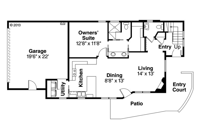 Architectural House Design - Floor Plan - Main Floor for Modern House Plan #124-920 - 3 bed, 2.5 bath