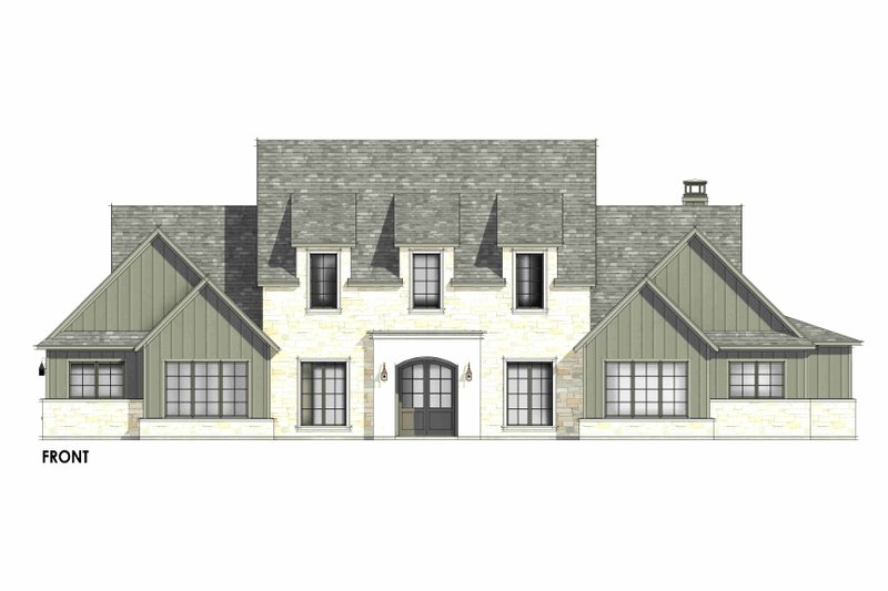 House Plan Design - Exterior - Front Elevation 5 for European House Plan #1096-11 - 4 bed, 4.5 bath