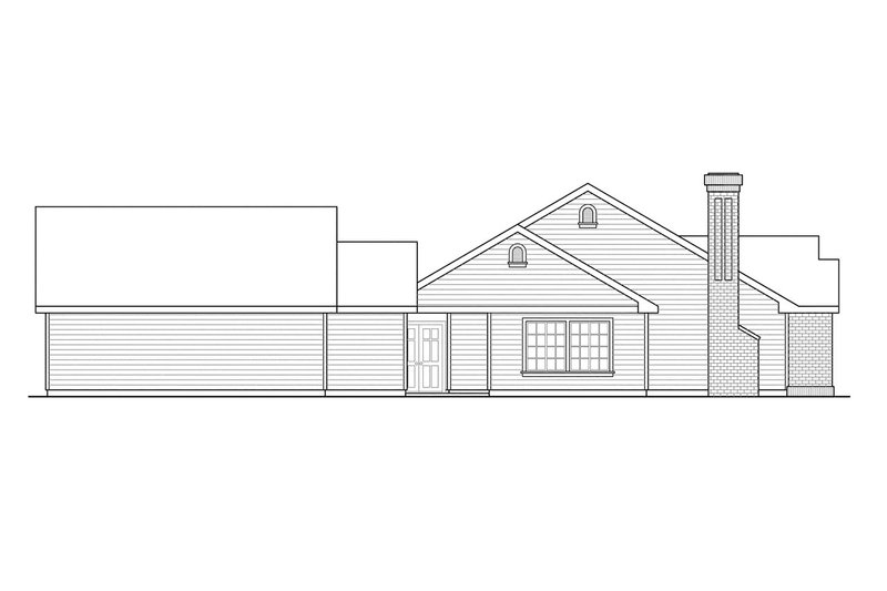 Home Plan - Exterior - Other Elevation for Traditional House Plan #124-857 - 5 bed, 3 bath
