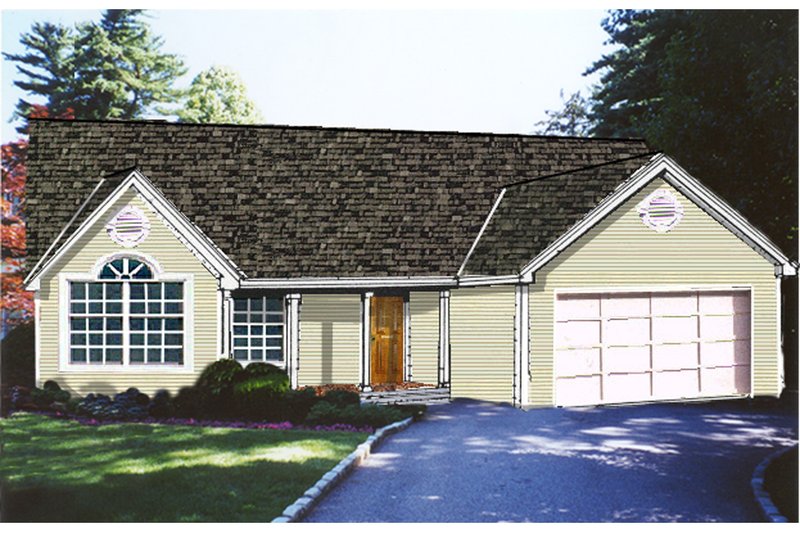 Traditional Style House Plan - 3 Beds 2 Baths 1470 Sq/Ft Plan #3-118