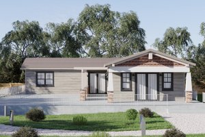 Craftsman Exterior - Front Elevation Plan #1106-104