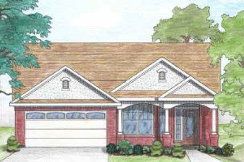 House Design - Traditional Exterior - Front Elevation Plan #80-103