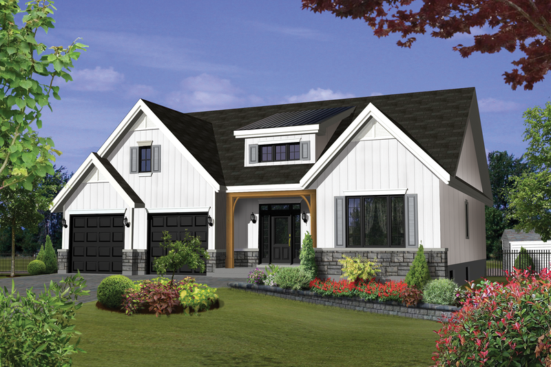 House Design - Farmhouse Exterior - Front Elevation Plan #25-4955