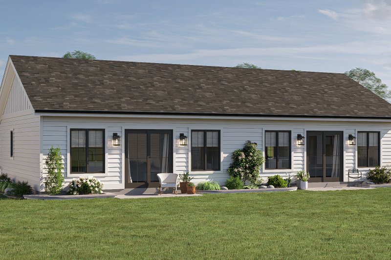 Dream House Plan - Exterior - Rear Elevation for Cottage House Plan #455-333 - 1 bed, 1 bath