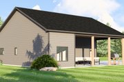 Ranch Style House Plan - 1 Beds 1 Baths 435 Sq/Ft Plan #1064-386 