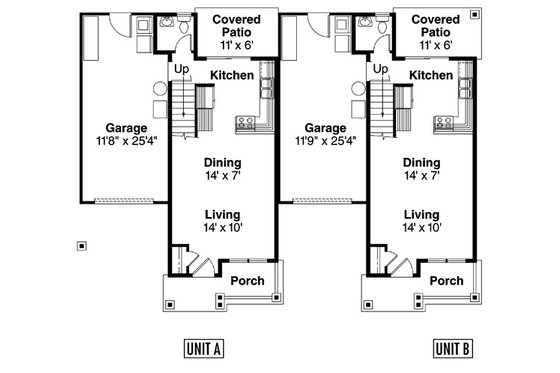 Floor Plan - Main Floor for Cottage House Plan #124-805 - 4 bed, 3 bath