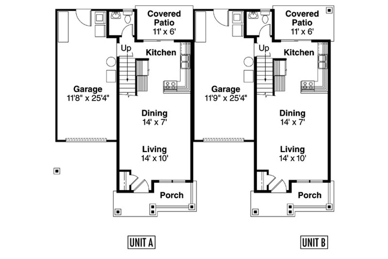 Home Plan - Floor Plan - Main Floor for Cottage House Plan #124-805 - 4 bed, 3 bath