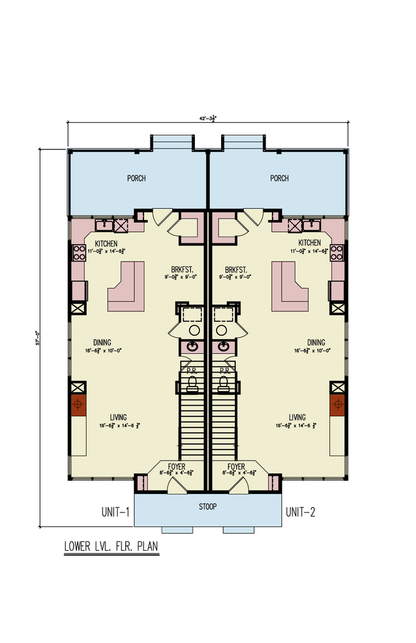 Architectural House Design - Contemporary Floor Plan - Main Floor Plan #54-676