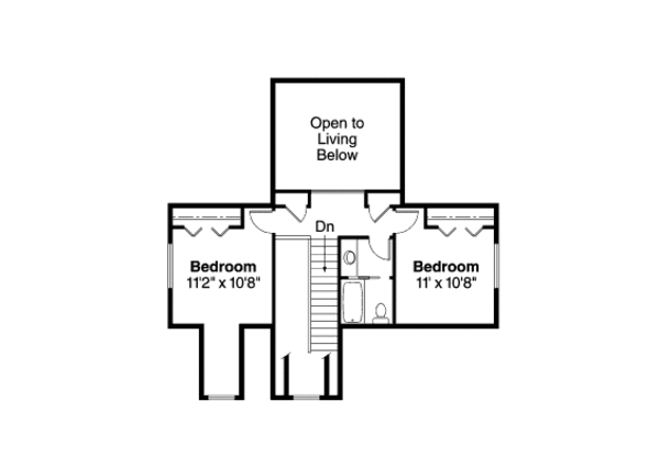 Floor Plan - Upper Floor Plan #124-684