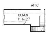 European Style House Plan - 3 Beds 2.5 Baths 1749 Sq/Ft Plan #15-241 