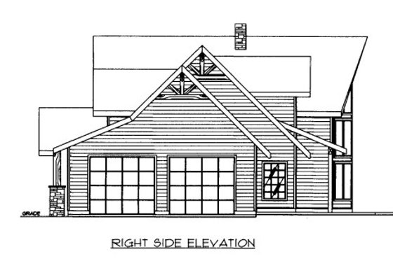 Exterior - Other Elevation for Cabin House Plan #117-766 - 3 bed, 2.5 bath