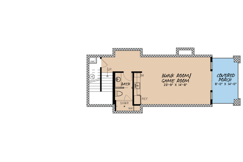 Home Plan - Floor Plan - Lower Floor for Craftsman House Plan #923-73 - 3 bed, 3.5 bath