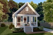 Cottage Style House Plan - 2 Beds 1 Baths 955 Sq/Ft Plan #79-103 Exterior 