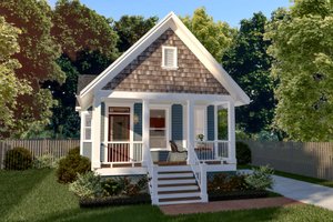 Cottage Exterior - Front Elevation Plan #79-103