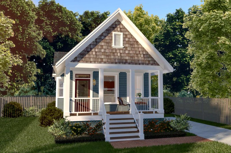 Cottage Style House Plan - 2 Beds 1 Baths 955 Sq/Ft Plan #79-103 Exterior