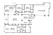 European Style House Plan - 3 Beds 3.5 Baths 3074 Sq/Ft Plan #411-732 