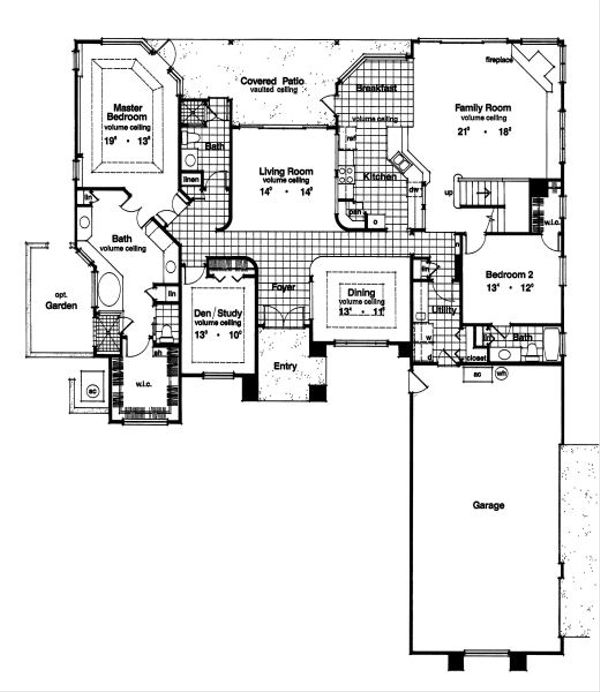 European Floor Plan - Main Floor Plan #417-365