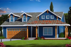 Country Exterior - Front Elevation Plan #20-2532