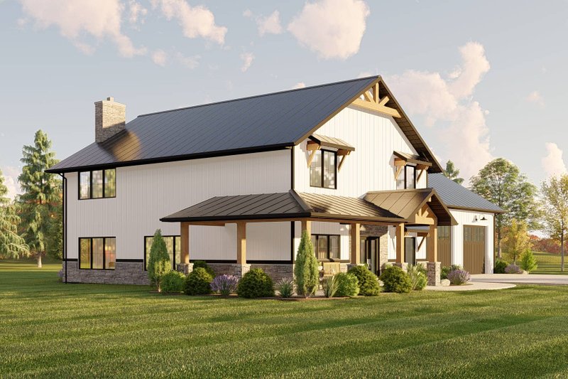 Architectural House Design - Exterior - Other Elevation for Barndominium House Plan #1064-155 - 3 bed, 2.5 bath