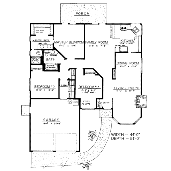 Traditional Floor Plan - Main Floor Plan #303-437