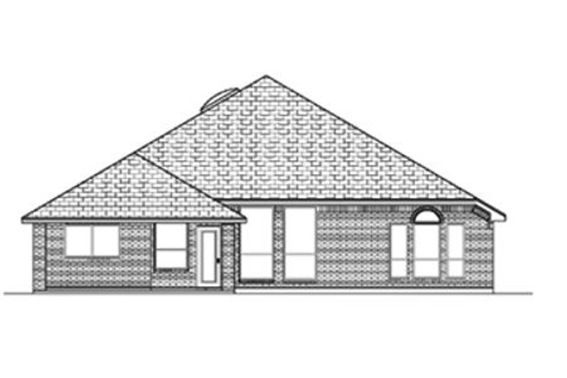 Architectural House Design - Exterior - Rear Elevation for Traditional House Plan #84-368 - 4 bed, 3 bath
