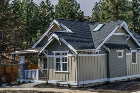 Exterior - Front Elevation 3 for Craftsman House Plan #895-54 - 2 bed, 2 bath