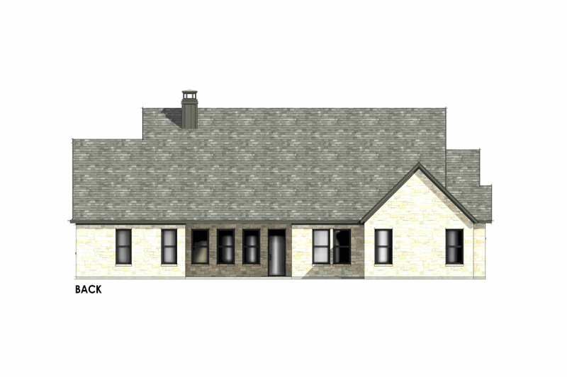 Architectural House Design - Exterior - Front Elevation 6 for Country House Plan #1096-164 - 4 bed, 3 bath