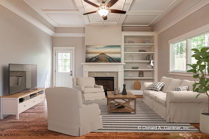 Architectural House Design - Interior - Family Room for Cottage House Plan #929-1126 - 3 bed, 3.5 bath